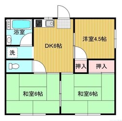 ヒルハイツ三沢の物件間取画像